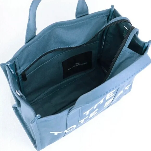 Marc Jacobs Medium Blue Shadow The Tote Canvas‎ Bag - Picture 13 of 16
